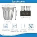 Imagen de Easyworkz Juego de 2 tazas de café expreso de doble pared de acero inoxidable