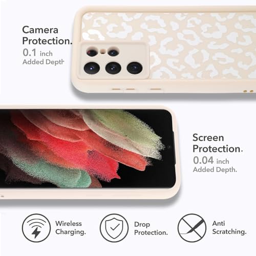 Image of Compatible with Samsung Galaxy S21 Ultra Case, White