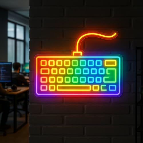 Customizable Neon Gaming Sign - LED Light Decor for Gamers - Perfect Gift for Gaming Enthusiasts (Design 5, 30in) - Image 5