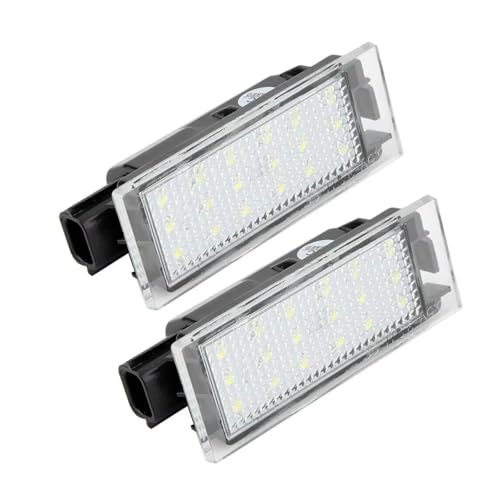 Luces de matrícula de alta visibilidad para Laguna y Megane Phase 2 antiamarilleamiento
