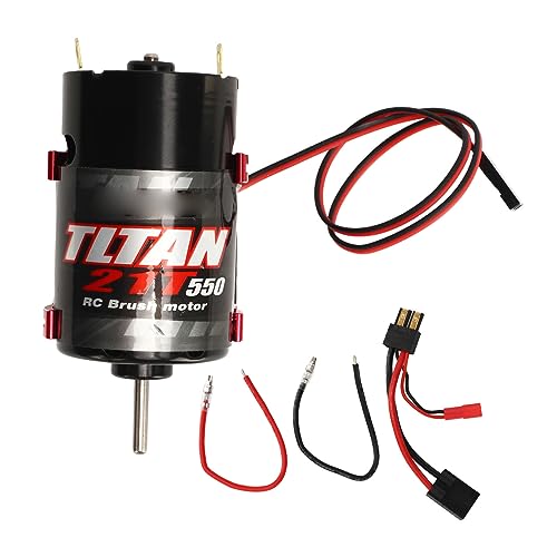 Motor Escovado RC 550 12T, Motor RC 550, Radiador, Rolamento Blindado, Enrolamento de Cobre Magnétic