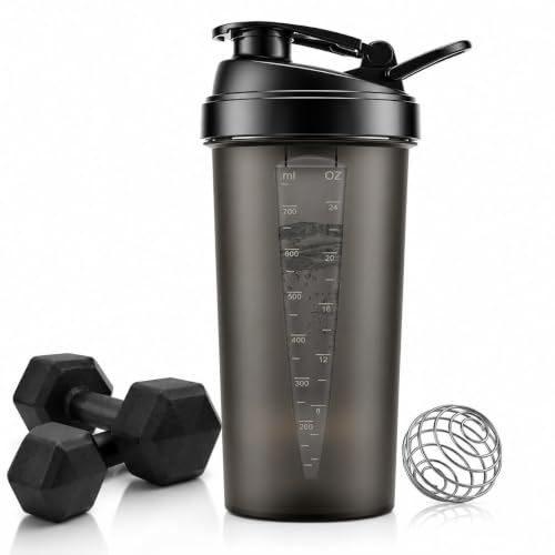 Cpulnox Protein Powder Shaker Cup, Portable Bottle for Pre Workout, Meal Replacement Shakes and Fitness Drinks, Lightweight Sports Bottle for Men and Women