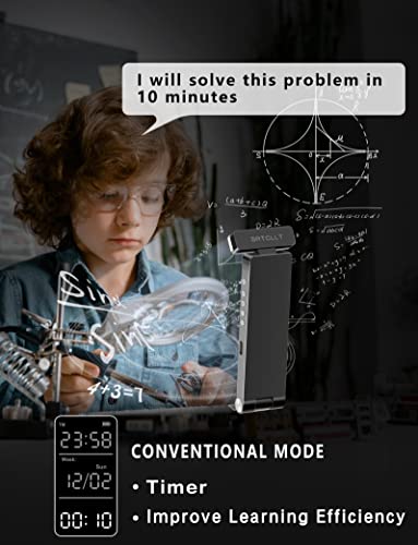 Srtcllt Book Lights, Rechargeable Reading Light In Bed, Smart Adjustable Reading Lights, Portable Bookmark Night Lamp, Built-In Battery & Lcd Display, With Timer, Clock, Alarm, Date #TOP3