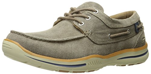Skechers USA Men's Elected Horizon Oxford, Light Brown, 10.5 M US