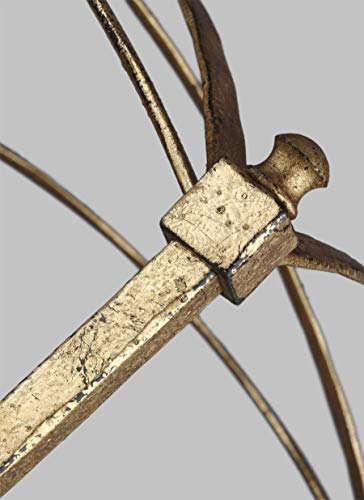 Feiss F3322/4Adb Thayer Lantern Candle Chandelier, 4-Light 240 Watts (26"H X 16"W), Antique Guild #TOP1