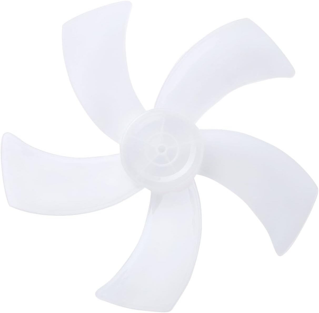 Jugaoge 16 Inches Household Plastic 5 Leaves Fan Blade for Standing Pedestal Fan Table Fanner Accessories Clear One Size