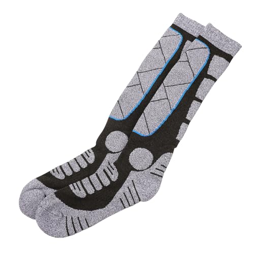 Alasum Chaussettes de Ski Épaisses en Coton Chaussettes de Randonnée Hivernale Longues Taille 40-45 Couleur Vert Militaire Confort Thermique pour Alpinisme et Sports D’Extérieur