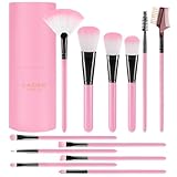 Makeup Brush Set with Case - 12 Pcs Makeup Brush Sets for Foundation Beauty Eyeshadow Blush Powder Concealer Contour Brushes Kit with Black Case