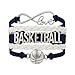 Infinity Collection Basketball Bracelet- Charm Bracelet- Basketball Jewelry for Girls- Perfect Basketball Gift