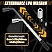 DASBET Telescoping Lug Wrench | Extended Lug Wheel Wrench with 17/19 and 21/23mm Sockets for Car Van Truck Wheel Brace Wrench Car Telescopic Lug Wrench