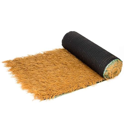 Techo De Paja Artificial Mexicano, Rollo Paja SintéTica Plástico PE, Estera Paja De Palma Simulado, Techo De Hierba Sintética, Decoración De Valla De Jardín Y Decoración De Bar(0.5x6m(1.64x19.68ft))