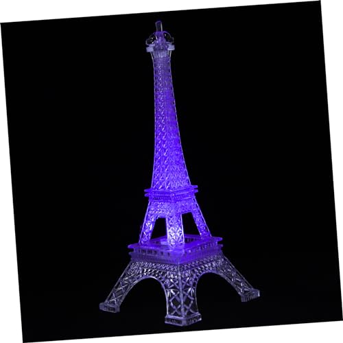 LALAFINA Cute Mini Led Eiffel Tower Night Light Energy-Saving Changeable Colors and Girls Decor