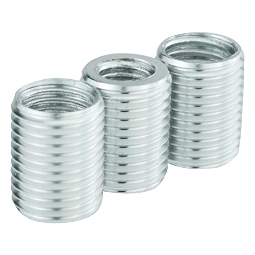 Temzzer Threaded Gear Shifter Handle Knob Adapters Aluminum Alloy Transmission Stick Shift Knob Replacement Accessories for Most Manual Automotive Vehicles (Silver)