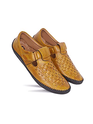 Image of AADI Men's Synthetic Leather Outdoor Casual Sandals & Floaters
