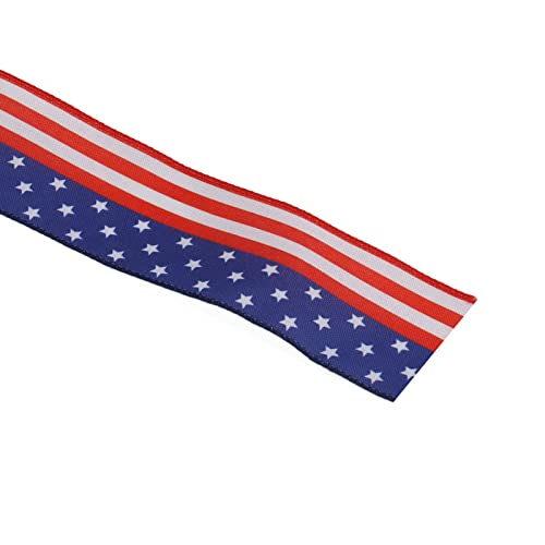 Fita Patriótica 6,5 ​​cm de Largura 10 M de Comprimento, Design Bonito para Festivais, Decoração Com