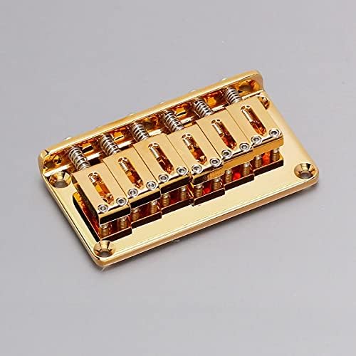 Gotoh Hardtail Bridge With Brass Saddles - Gold (PGTC-101G) For Strat-Style Fixed Bridge Guitars