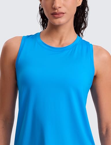 Image of CRZ YOGA Lightweight Racerback Tank Top | Workout, Moisture Wicking, Classic Fit, Hip Length, Reflective Spots, Sleeveless Shirts for Women