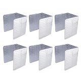 LAPYAPPE 6Stücke Aluminiumfolie Öl Splash Leitbleche Faltbare Küchenschutzplatten für Spritzfreies Kochen Langlebig und Leicht zu Reinigen für Ihre Küche