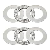 Runseaway 2 Sets NTA1423 Thrust Needle Roller Bearings with Washers, Thrust Bearings for Lawn Tractor, Industrial Machinery, Smooth Low-Friction Rotation 22.2mm ID,36mm OD, 2mm Width