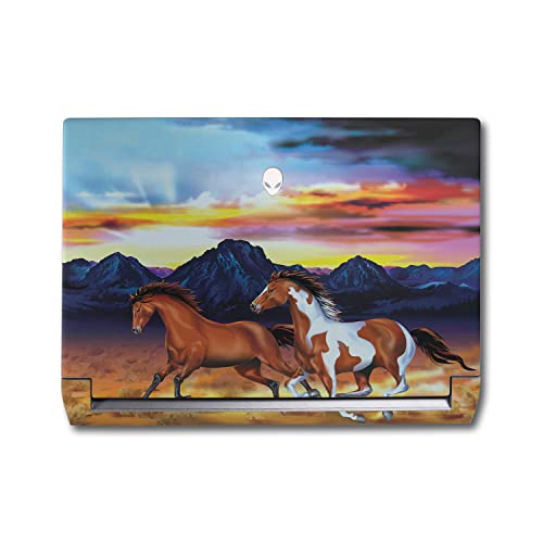 Image of MightySkins Skin Compatible with Alienware M17 R5 (2022) Full Wrap Kit - Wild Horses | Protective, Durable, and Unique Vinyl Decal wrap Cover | Easy to Apply & Change Styles | Made in The USA