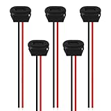 【Applications Et Limites】Connecteur USB C femelle à 2 fils pour vidéosurveillance, audio voiture, lecteurs MP3 et projets électroniques ; parfait pour réparations et prototypes. Attention : cette prise supporte au maximum 3A/30V ; le câble 24AWG est limité à 1,5A — un courant supérieur peut provoquer une surchauffe, adaptez le câblage en conséquence.