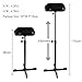 CAKMSMAO Tattoo Armrest Stand, Heavy Duty Cross Stability, Adjustable Height, Thicken Soft Sponge Pad, Portable Arm Rest Stand for Studio Salon, Black