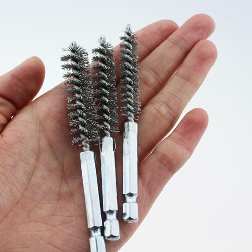 TAODAN 6PCS 304 Stainless Steel Hole Brush Copper Pipe Cleaner Twisted Wire Cleaning Brush Suitable for Drill and Impact Driver and Mould Grinder by TAODAN - Image 2