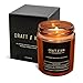 Craft & Kin Candles for Men, Premium ‘Wood’ Scented Candles for Men & Women | All-Natural Soy Candles, Rustic Home Decor Scented Candles | Non-Toxic, Ultra Clean Burn Aromatherapy Amber Jar Candles