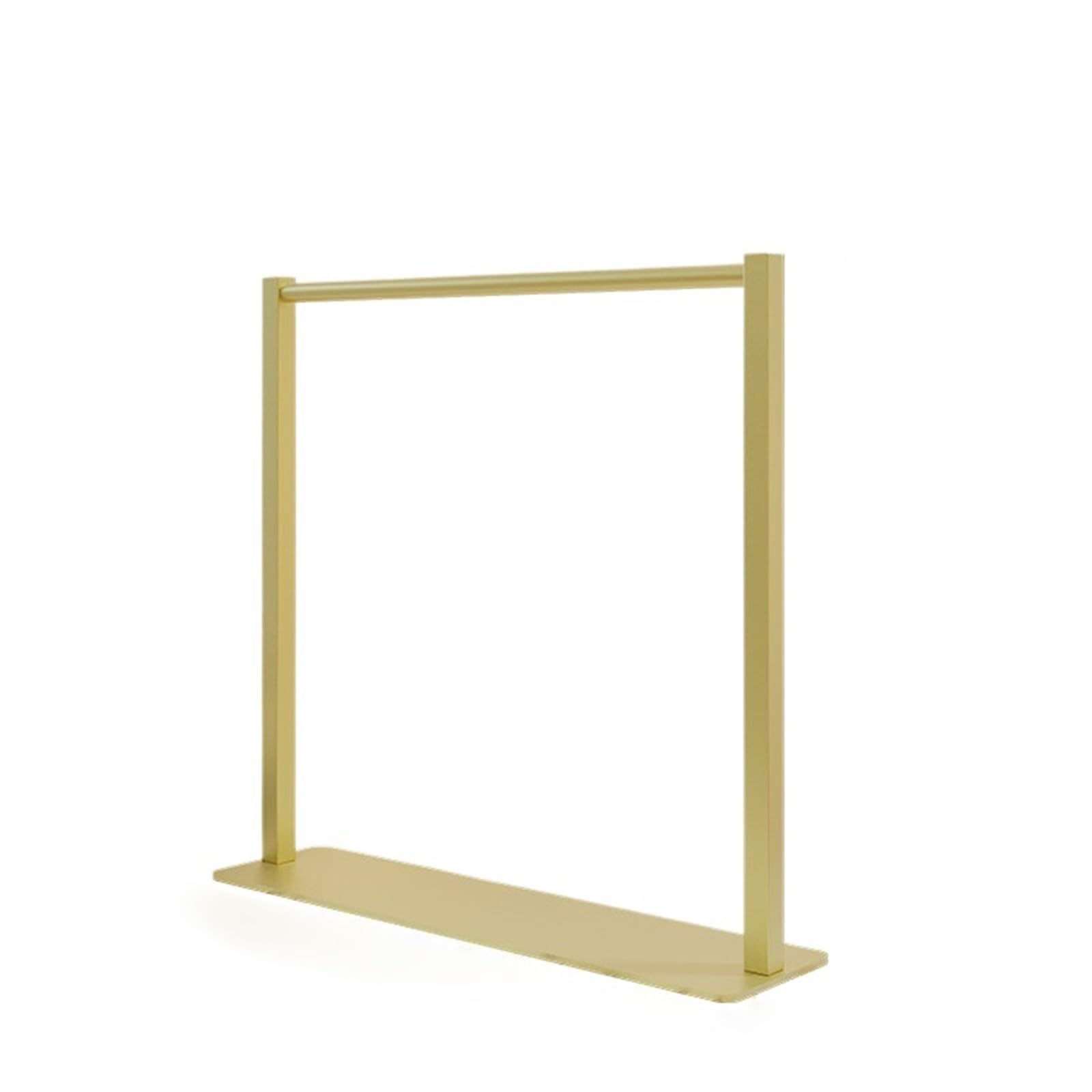 LJHFG63KUYT Clothes Rack Underwear Store Desktop Display Showcase Window Rack Floor to Flow Platform Mini Hanger Display Stand(Gold)
