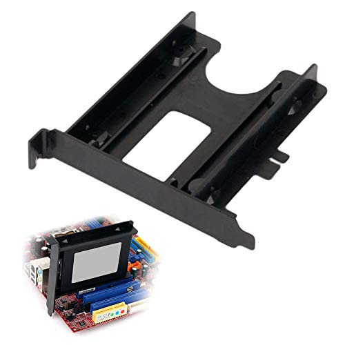 heaven2017 Hard Drive Enclosure Rack Caddy, 2.5" Rear Panel HDD/SSD Bracket Internal PCI Slot Expansion Rear Bracket Tray Carrier