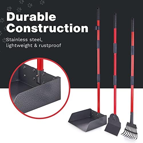 Get Pawler HeavyDuty Pooper Scooper for Dogs & Horses,