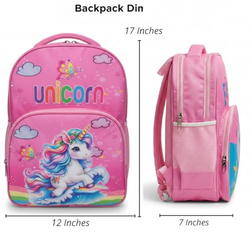 Image of Stylbase Cartoon Printed School Bag for Boys and Girls | Waterproof Backpack Bag for Travelling Sports | Kids Bag Ideal for UKG Nursery 1st Class | School Bags for 5 7 Years 15 Inches