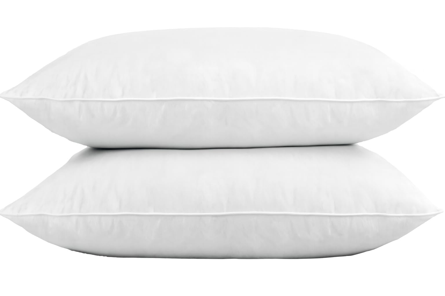 Homebloom Pillows - Duck Feather & Down Pillows 2 Pack - Luxurious Comfort for Restful Sleep - Hypoallergenic & Anti Dust Mite Feather Pillows- 2 Duck Feather Pillows UK Standard Size(48x74cm)