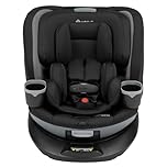 Safety 1st Turn and Go 360° DLX Rotating All-in-One Convertible Car Seat, 10 Years of Use, Rear-Facing to Booster, Effortless Recline, SecureTech™ Magnetic Chest Clip - Black Beauty