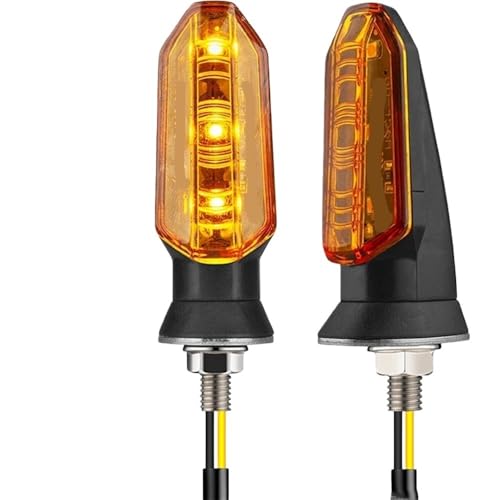 Luces de señal de giro moto amber 12v de 8mm universales traseras