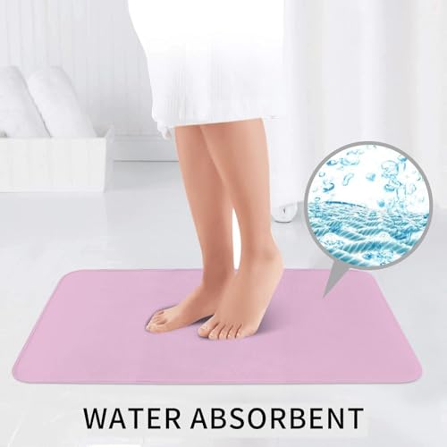 Tapis de salle de bain antidérapant lot de 3 absorbant fleurs de cerisier pour toilettes - 7