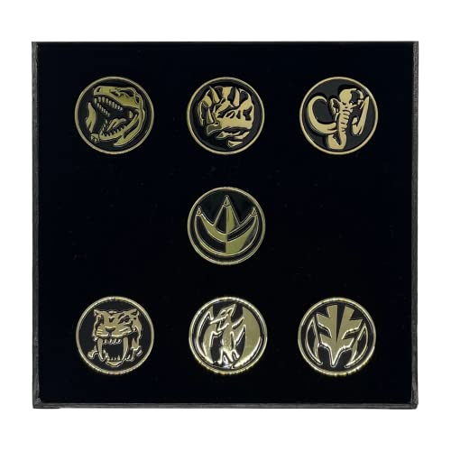 Power Rangers: Power Coins 24K Gold Plated Pin Set #TOP1