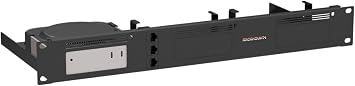 Rackmount.IT RM-AP-T3 Rack Mount Kit for Apple Mac mini M4 Mac Minis - 1.3U, Front Ports, Signal White Steel RM-AP-T3