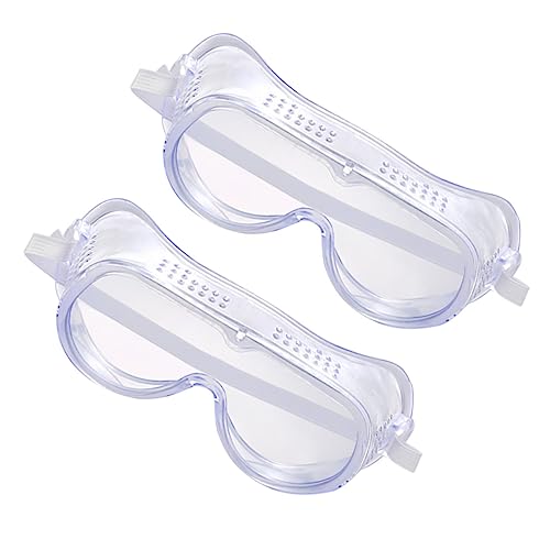 iplusmile 2 Pièces Lunettes Anti-poussière Coupe-vent Verres Transparentes Et Garde-yeux Lot De Lunettes De Protection Légères