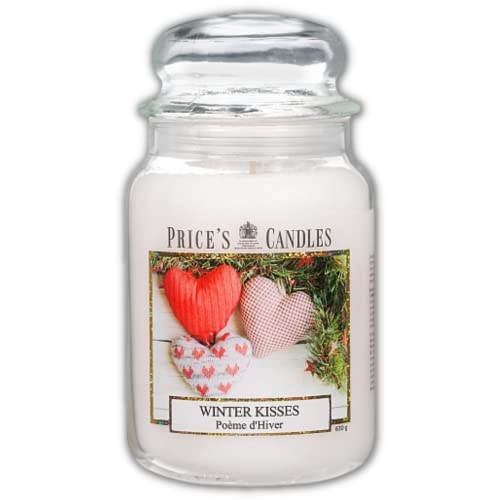 Price's - Vela en tarro grande Winter Kisses - Dulce, deliciosa,...