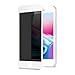 GLASS-M Privacy Screen Protector for iPhone 8 Plus and iPhone 7 Plus, 180 Degree Anti-spy, Case Friendly Full Coverage Tempered Glass Screen Protector - White