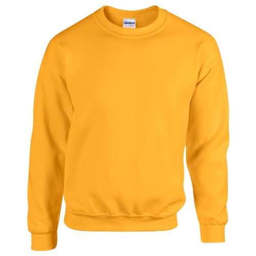 Gildan Sweatshirt voor heren. - geel - X-Large