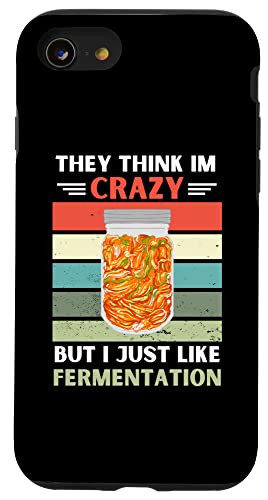 ���B���e�[�W They Think Im Crazy But I Just Like Fermentation �X�}�z�P�[�X iPhone SE (2020) / 7 / 8 �p