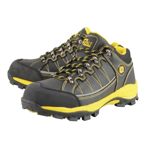 Image of Bazalt MBM9120 Men's Black and Yellow Water and Frost Proof Leather Outdoor Lace-Up Shoes Footwear, 7
