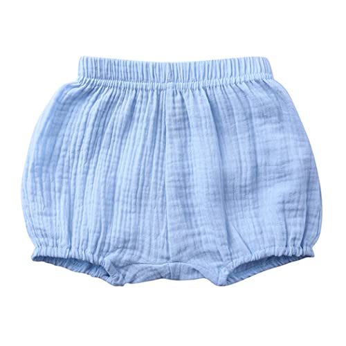 MYGBCPJS Baby Girls Boys 3 Pack Cotton Linen Blend Cute Bloomer Shorts Loose Harem Shorts