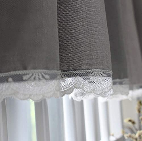 LUOFDCLDDD Demi-Rideaux Rideaux, Rideau de Café/Anglais Blanc Floral Rideau/Petit Rideau/Rideau de Cuisine/Pour Décoration/Porte D'Armoire/Évier / 1Pcs/W150*H50Cm – vue 7