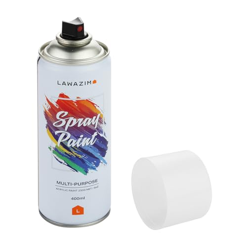 Lawazim Spray Paint -1007 Matt White- Fast-Drying Multi-Surface Aerosol Paint - Ideal for DIY Projects, Home Renovation, Crafting, Automotive Painting, Furniture Restoration, Metalwork, and Industrial