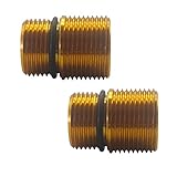 2 Pack 7110264 Water Oulet Kit for Axial Cam Pressure Washer Pump, Oulet Fitting (Anodized aluminum), 1.5mm Male