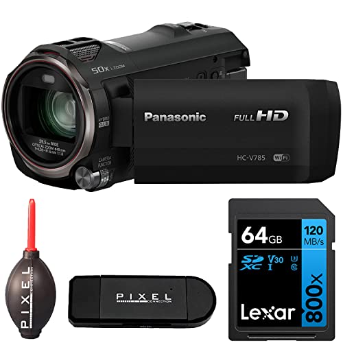 Pixel Connection Panasonic Hc-V785K Full Hd Camcorder With Advanced Accessory And Travel Bundle | Hc-V785K | Extended 3 Years Panasonic Warranty #TOP13