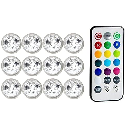 Submersible Led Light Submersible Led Light Underwater Disco Hot Tub Candle with Remote RGB for Pond Pool Vase Base Fish Tank Garden Submersible Led Light